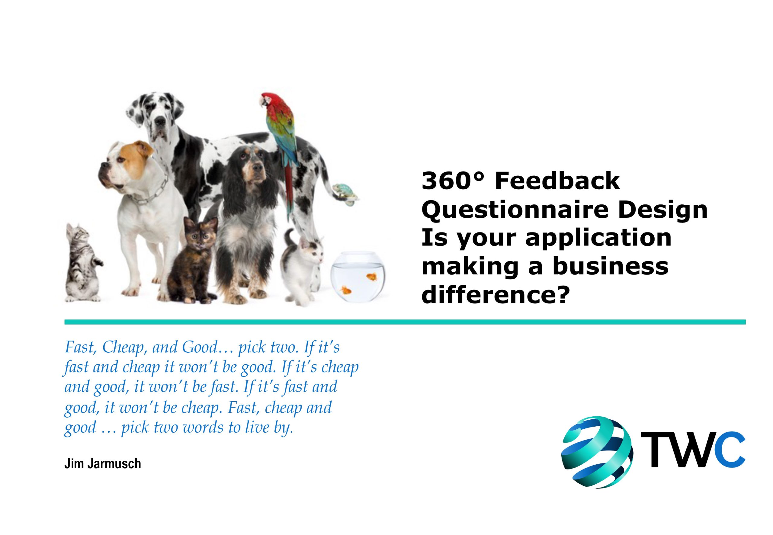 360 Feedback Questionnaire Design Principles Front