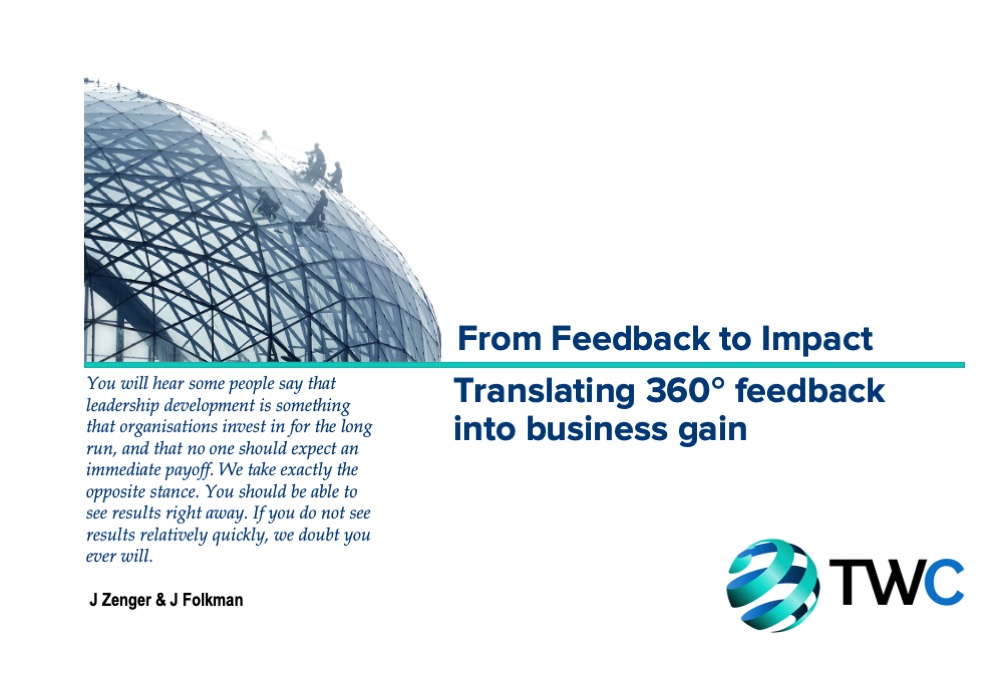 From Feedback To Impact