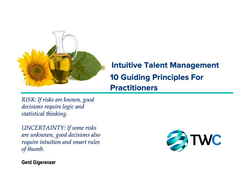 Intuition In Talent Management Principles
